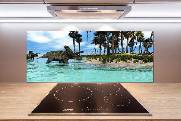 Glass splashback Dinosaurs