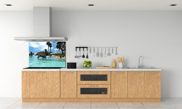 Glass splashback Dinosaurs