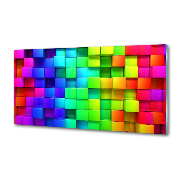 Kitchen splashback Colorful boxes