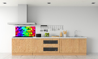 Kitchen splashback Colorful boxes