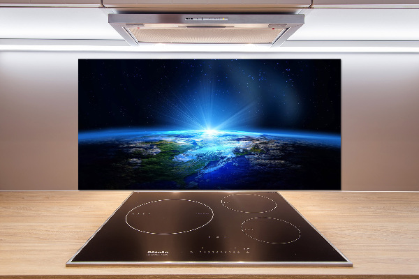 Kitchen wall panels Planet Earth