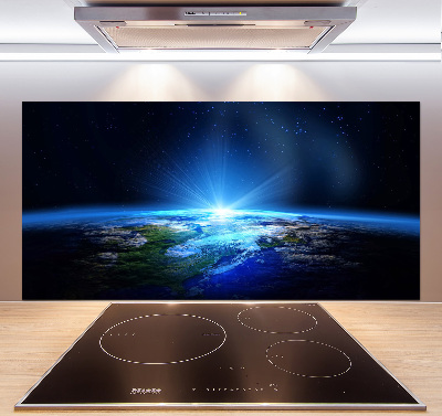 Kitchen wall panels Planet Earth