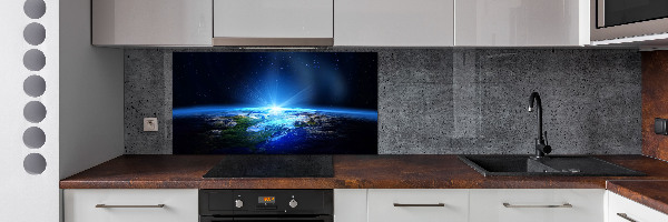 Kitchen wall panels Planet Earth