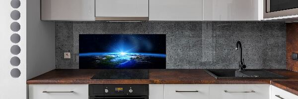 Kitchen wall panels Planet Earth