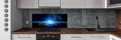 Kitchen wall panels Planet Earth