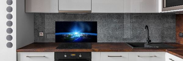 Kitchen wall panels Planet Earth