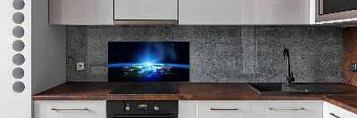 Kitchen wall panels Planet Earth