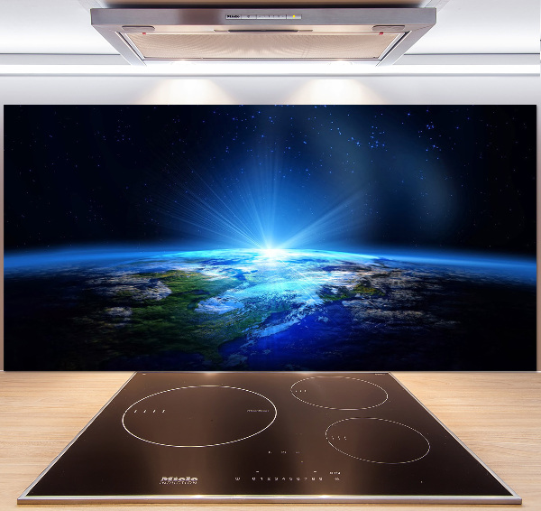 Kitchen wall panels Planet Earth