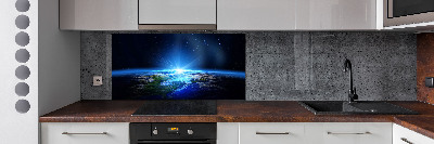 Kitchen wall panels Planet Earth