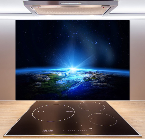 Kitchen wall panels Planet Earth