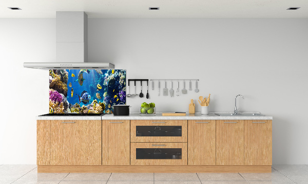 Kitchen splashback Coral reef