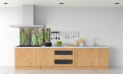 Kitchen wall panels Herbs on a string