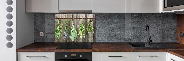 Kitchen wall panels Herbs on a string