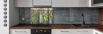 Kitchen wall panels Herbs on a string