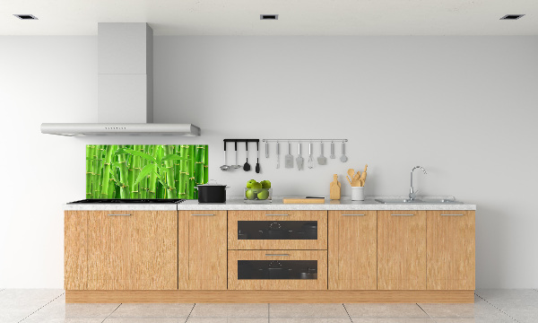 Cooker splashback Bamboo