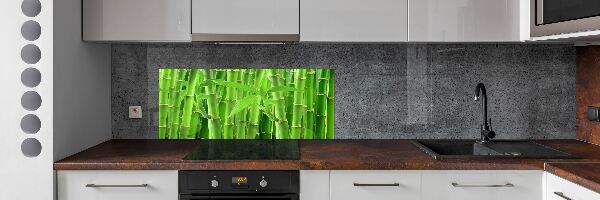 Cooker splashback Bamboo