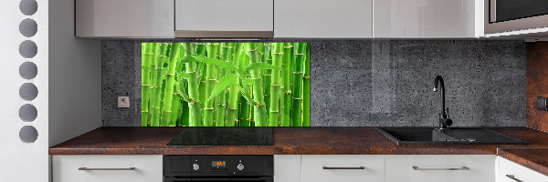 Cooker splashback Bamboo