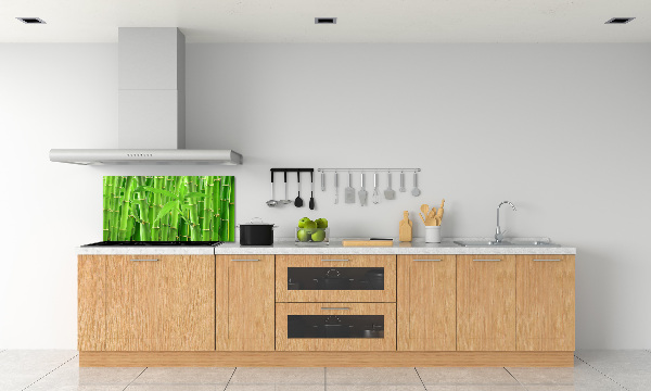 Cooker splashback Bamboo