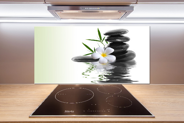 Cooker splashback Zen stones