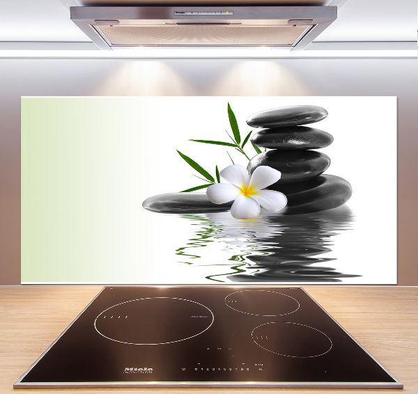 Cooker splashback Zen stones