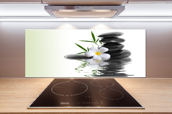 Cooker splashback Zen stones