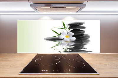 Cooker splashback Zen stones