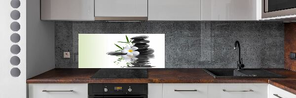 Cooker splashback Zen stones