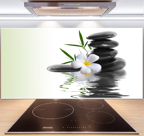 Cooker splashback Zen stones