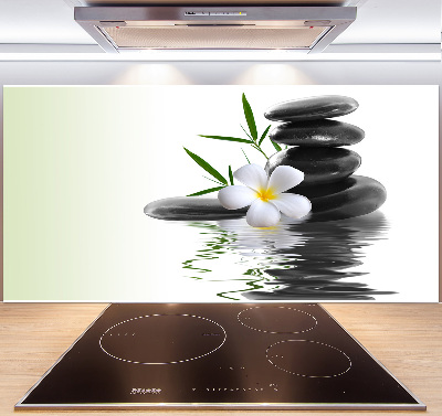 Cooker splashback Zen stones