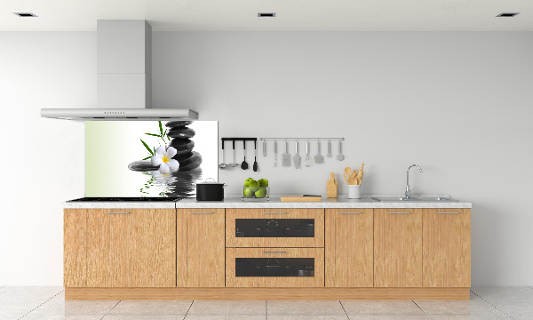 Cooker splashback Zen stones