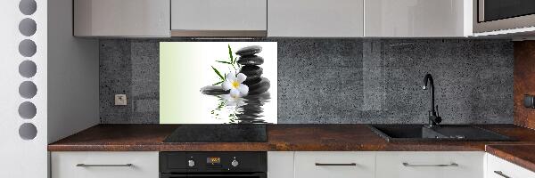 Cooker splashback Zen stones