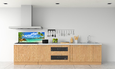 Cooker splashback Seychelles beach