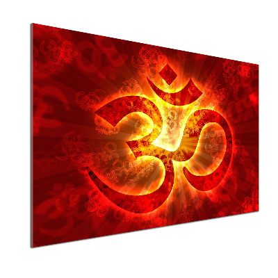 Cooker splashback The burning sign of the OM