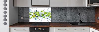 Kitchen splashback Lime and water