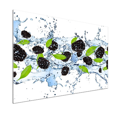 Cooker splashback Blackberries and water