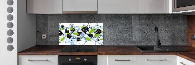 Cooker splashback Blackberries and water