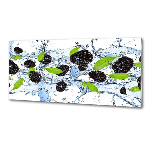 Cooker splashback Blackberries and water