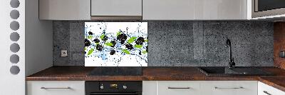 Cooker splashback Blackberries and water