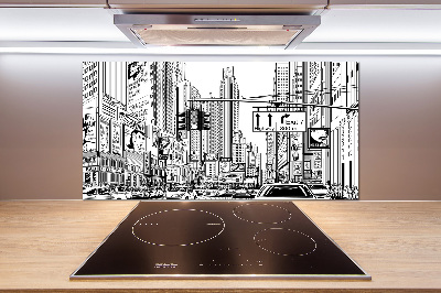 Cooker splashback New York streets