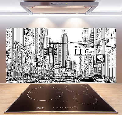 Cooker splashback New York streets