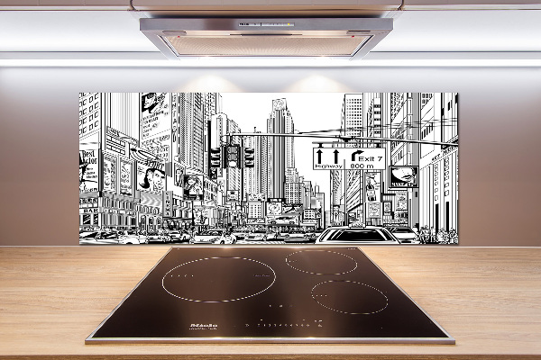 Cooker splashback New York streets