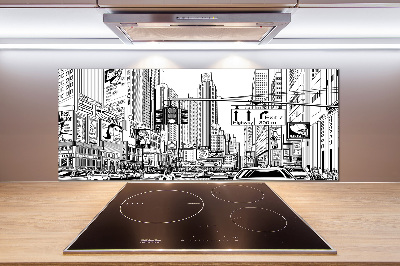 Cooker splashback New York streets