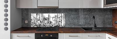 Cooker splashback New York streets