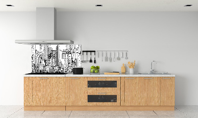 Cooker splashback New York streets