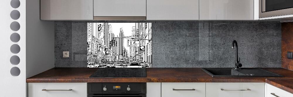 Cooker splashback New York streets