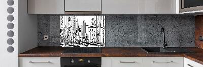 Cooker splashback New York streets