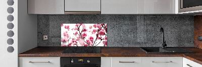 Cooker splashback Plum flower