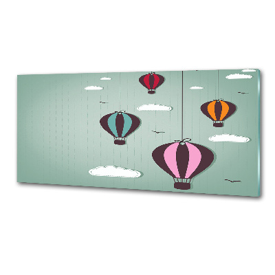 Cooker splashback Flying balloons