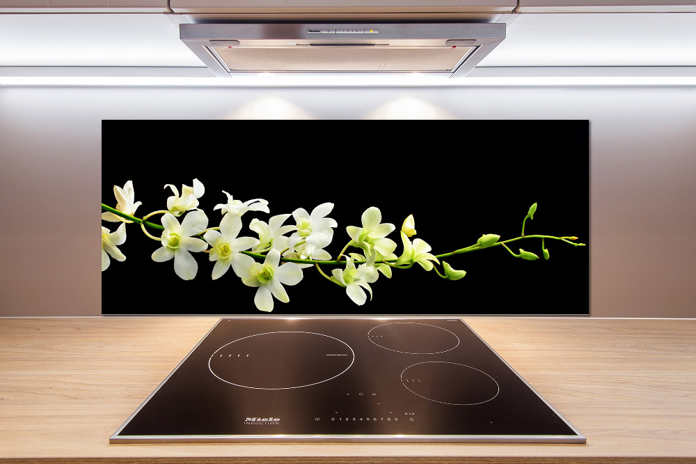 Cooker splashback Orchid