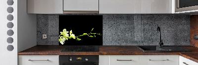 Cooker splashback Orchid